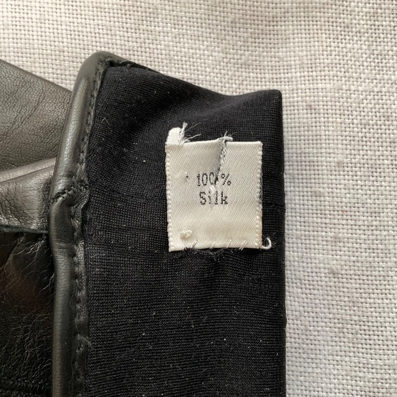 Coach Black Soft Leather Silk Lining Men’s Gloves Size L Made in Italy NEW - Picture 8 of 10